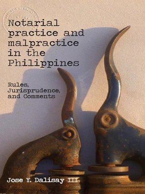 cover image of Notarial practice and malpractice in the Philippines